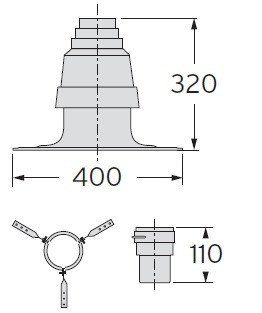 Sada 1: základní prvky  Ø 80mm, PP, odkouření pro Kondenzační kotle  